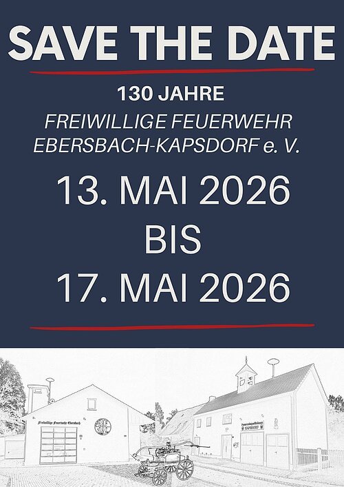 Save the date Ebersbach-Kapsdorf Plakat