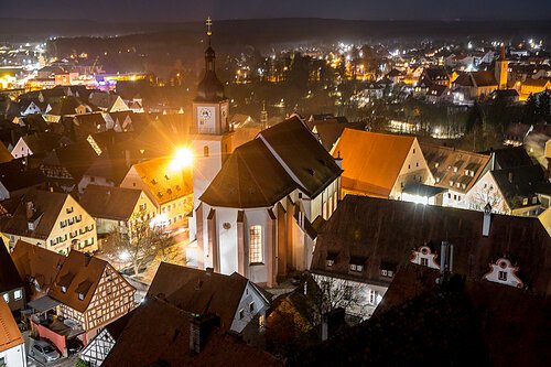 festlich beleuchtet